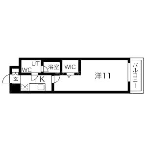 アクアスイート新大阪の間取り図