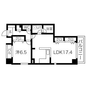アクアスイート新大阪の間取り図