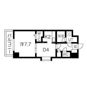 アクアスイート新大阪の間取り図
