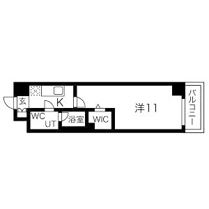 アクアスイート新大阪の間取り図