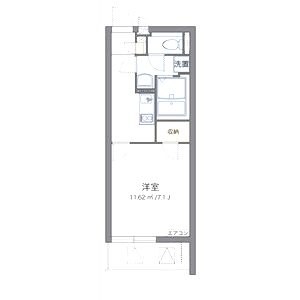 クレイノセントコージア上牧の間取り図
