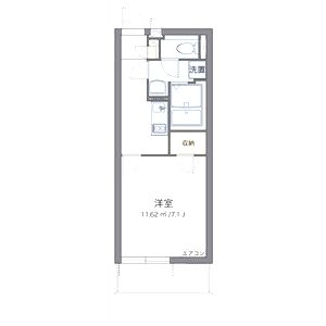 クレイノセントコージア上牧の間取り図