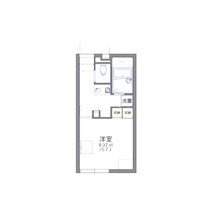 レオパレスカーサ東出の間取り図