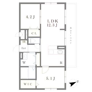 amuse恵美酒の間取り図