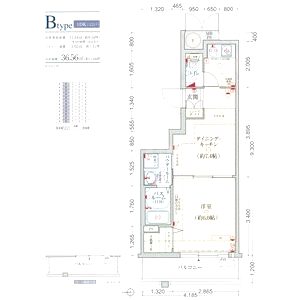 エステムコート心斎橋EAST III エクシードの間取り図