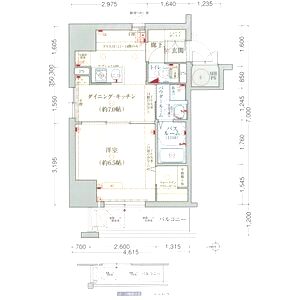 エステムコート心斎橋EAST III エクシードの間取り図