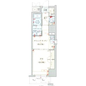 エステムコート心斎橋EAST III エクシードの間取り図