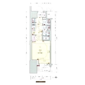 プレサンス北浜レガーロの間取り図