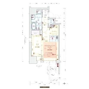 プレサンス北浜レガーロの間取り図