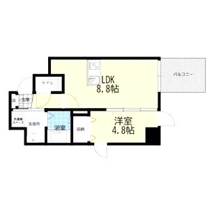 プレサンス北浜レガーロの間取り図