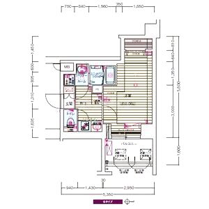 プレサンス京都北野白梅町の間取り図