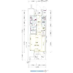 プレサンス新大阪ザ・シティの間取り図