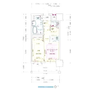 プレサンス新大阪ザ・シティの間取り図