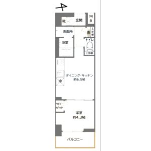 CREST TAPP 京都太秦天神川 dex Iの間取り図