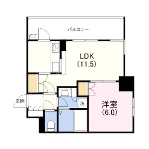 ライオンズタワー大阪三の丸森ノ宮レジデンスの間取り図