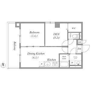 UresidenceUESHIOの間取り図