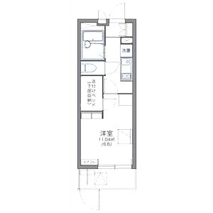 レオパレス深草の間取り図
