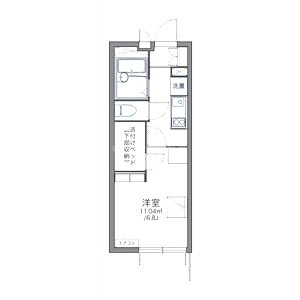 レオパレス深草の間取り図