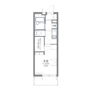 レオパレス深草の間取り図