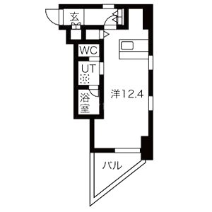 エスティメゾン西天満の間取り図