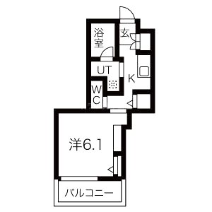 エスティメゾン西天満の間取り図
