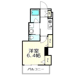 エスティメゾン西天満の間取り図
