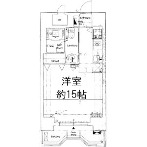 クリスタルブライト天満橋リバーサイドの間取り図