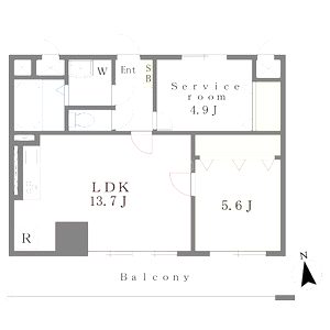 MISTRAL北条口IIの間取り図