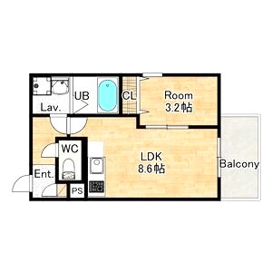 ジーメゾン山科ノースの間取り図