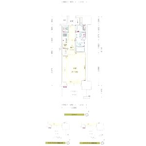 プレサンス大阪福島シエルの間取り図