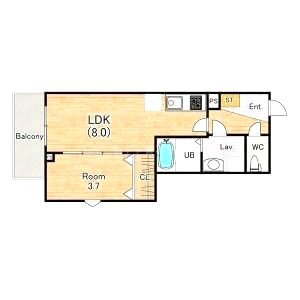 シエーナ川西中央3の間取り図