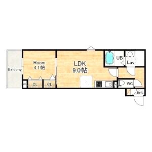 シエーナ川西中央3の間取り図