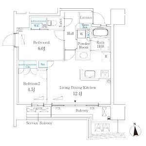 STANDZ四天王寺前夕陽丘の間取り図