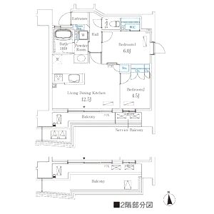 STANDZ四天王寺前夕陽丘の間取り図