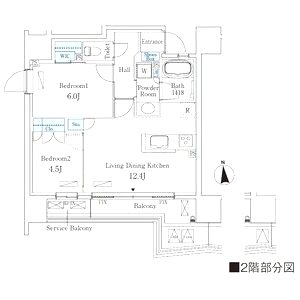 STANDZ四天王寺前夕陽丘の間取り図