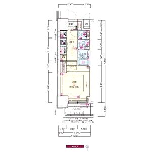プレサンス南堀江スタイルズの間取り図