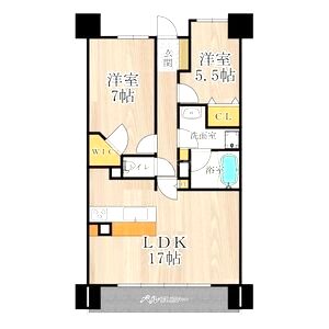 CITY SPIRE難波グレイスの間取り図