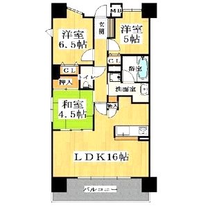 CITY SPIRE難波グレイスの間取り図