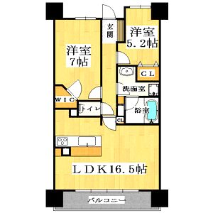 CITY SPIRE難波グレイスの間取り図