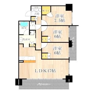 CITY SPIRE難波グレイスの間取り図