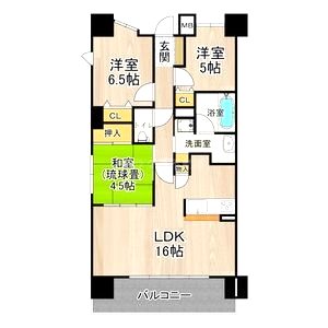 CITY SPIRE難波グレイスの間取り図