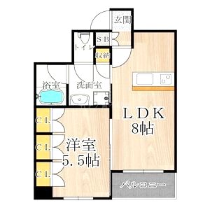 CITY SPIRE難波グレイスの間取り図