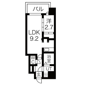 ミラージュパレス都島本通の間取り図
