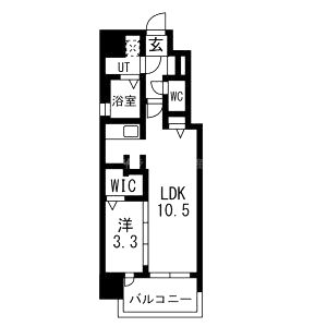ミラージュパレス都島本通の間取り図