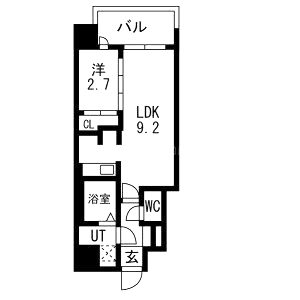 ミラージュパレス都島本通の間取り図