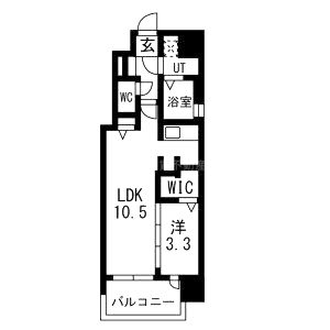 ミラージュパレス都島本通の間取り図