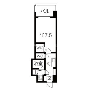 ミラージュパレス都島本通の間取り図