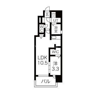 ミラージュパレス都島本通の間取り図