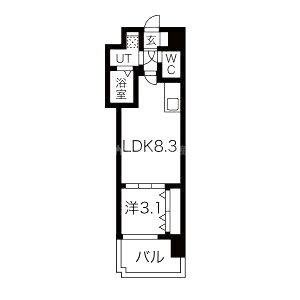 ミラージュパレス都島本通の間取り図