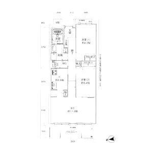 甲子園三番町ハイツの間取り図